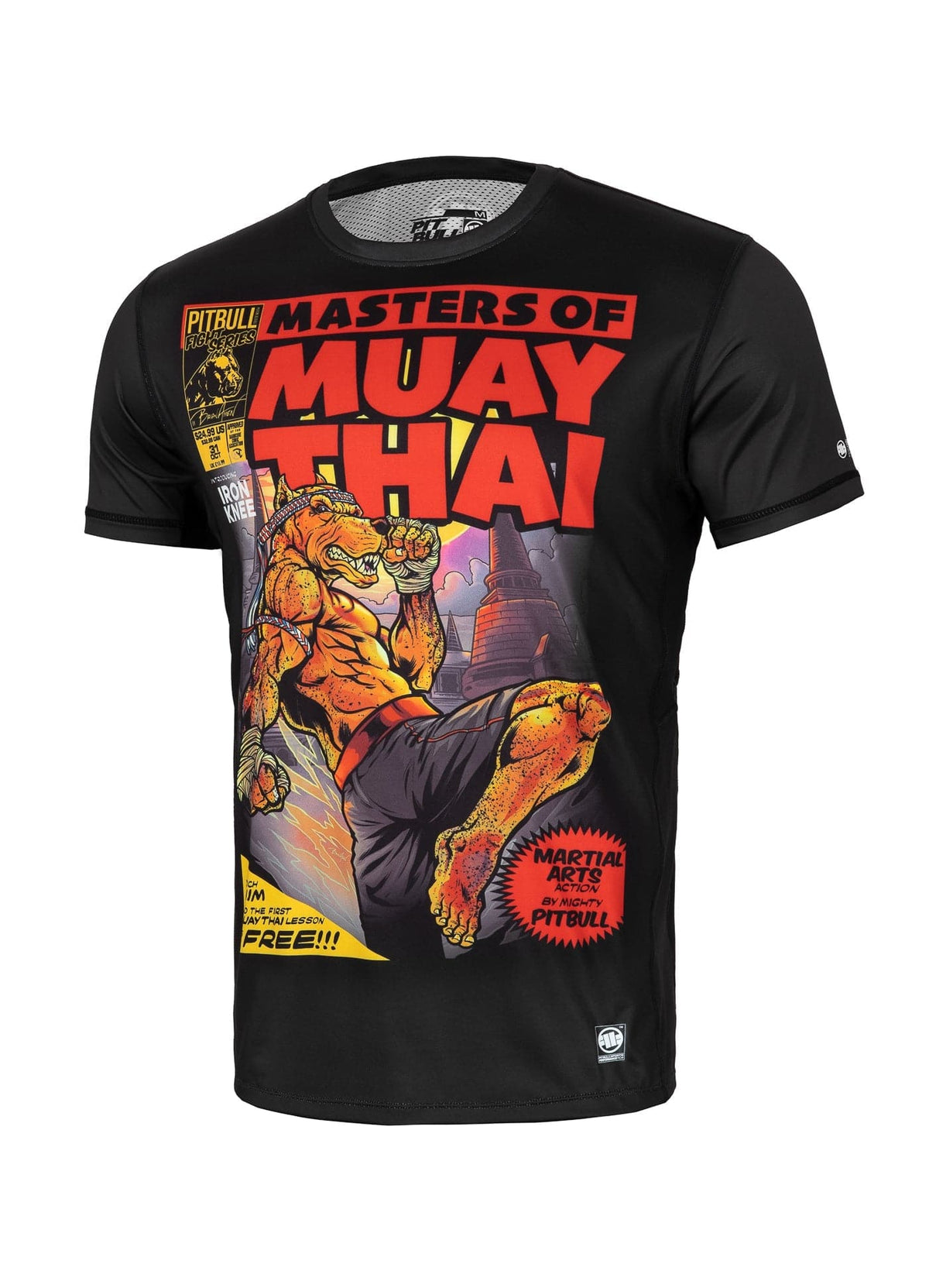 MASTERS OF MUAY THAI Black Mesh T-shirt.