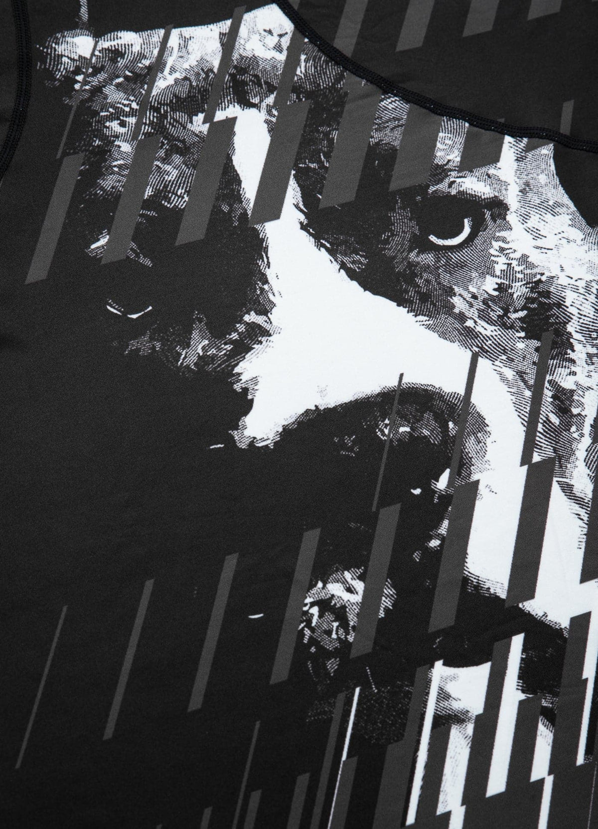 STREET DOG Black Mesh T-shirt.
