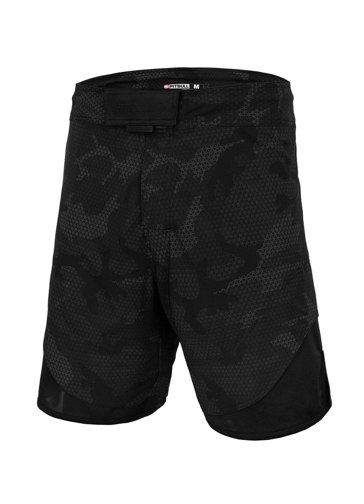 Buy NET CAMO 2 All Black Camo Grappling Shorts 1 | Pitbull Store