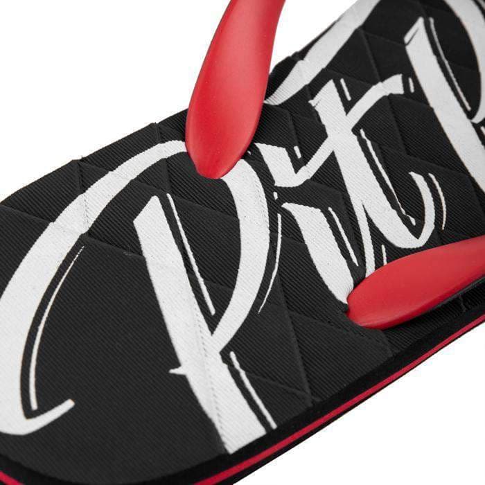 Flip Flops EL JEFE Black/Red - Pitbull West Coast U.S.A. 