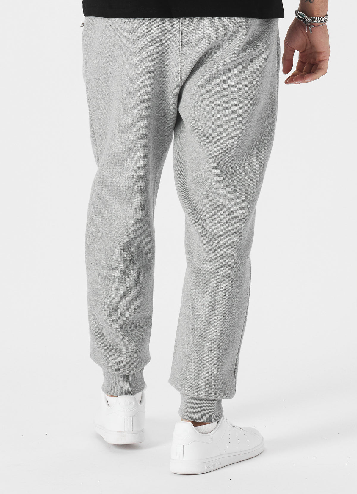 NEW LOGO Premium Pique Grey Track Pants.