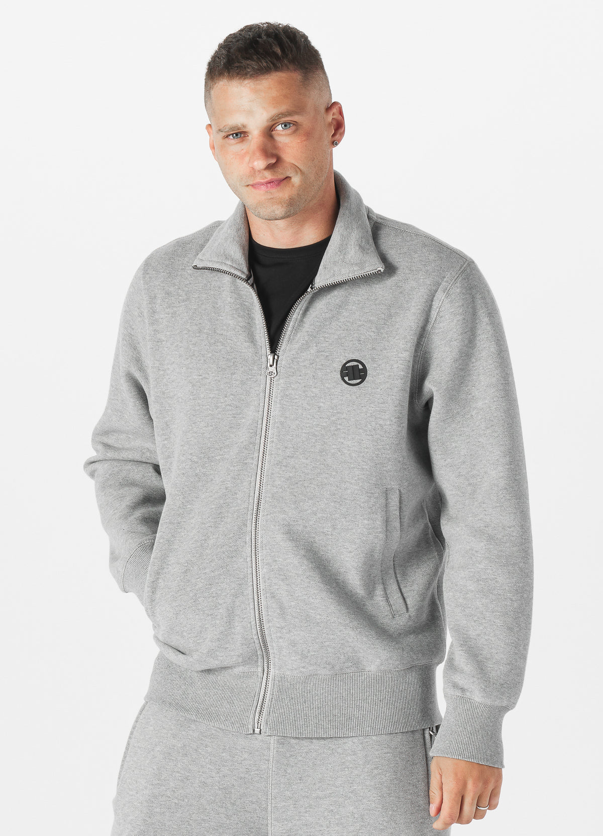 NEW LOGO Premium Pique Grey Sweatjacket.